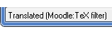 翻訳後、MathTypeのステータスバーはメッセージを表示します。