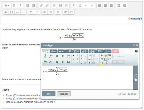 Moodle.PNGのための10のMathType